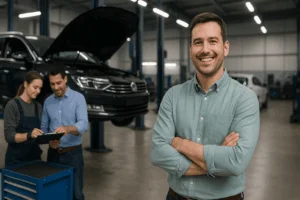 Automotive service centre workshop