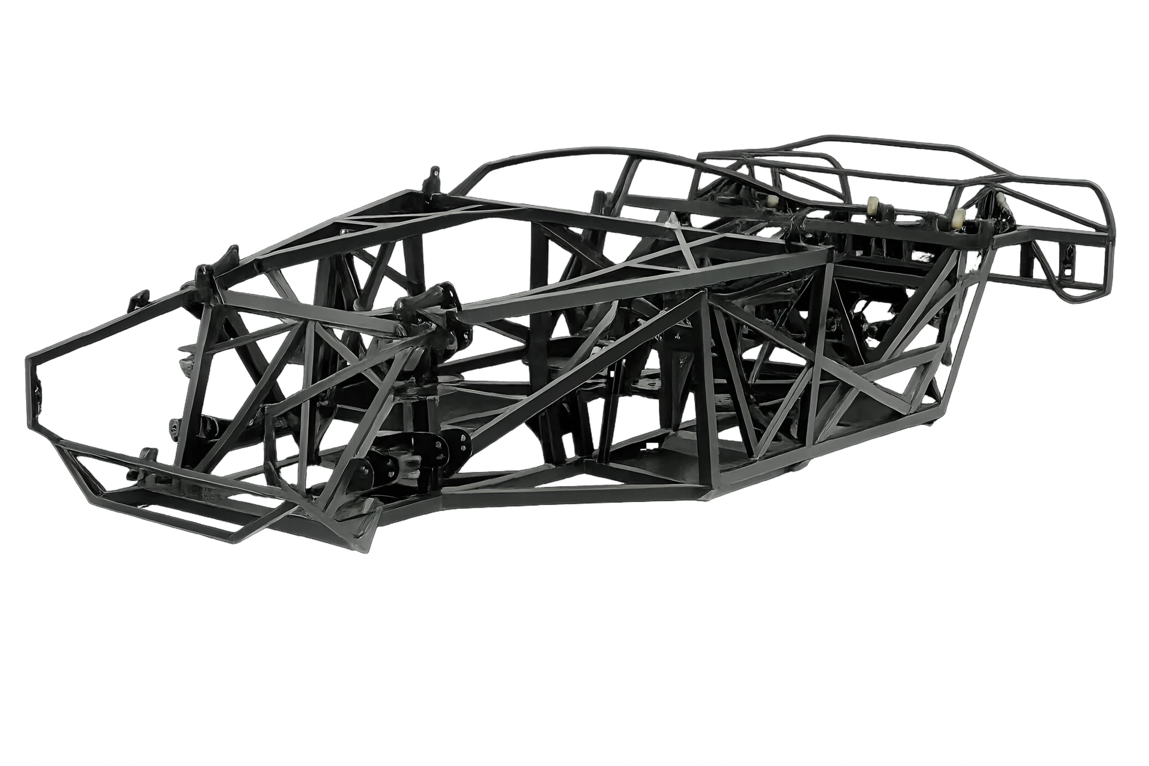 Factory Five Mk5 spaceframe chassis under construction